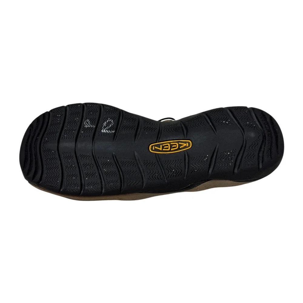 KEEN Clearwater CNX Sandals Mens 12 Brown Camo Bungee Lace Outdoor Hiking Logo